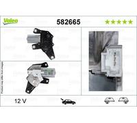 Valeo 582665 Rear Window Windscreen Wiper Motor 12V Replacement Spare LHD RHD
