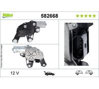 VALEO 582668 Wiper Motor Rear 12V Voltage Replacement Fits Porsche Macan
