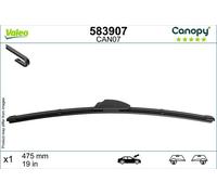 Valeo Wiper Blade CAN07 583907 - Flat 475mm (19") Front Hook, Natural & Recycled Materials