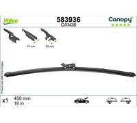 Valeo 583936 Wiper Blade Passenger Side Fits Alfa Romeo Audi BMW Citroën Cupra