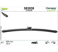 VALEOCanopy Wiper - CAN38 - Flat Wiper Blade Made from Natural And Recycled Materials - Front - Length: 18 inches/450mm - (Wiper Blade 1) - 583938