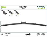 Valeo 583951 Wiper Blade Passenger Side Fits Audi BMW Ford Jaguar Jeep Mini VW