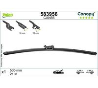 VALEOCanopy Wiper - CAN56 - Flat Wiper Blade Made from Natural And Recycled Materials - Front - Length: 21 inches/530mm - (Wiper Blade 1) - 583956