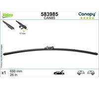 Valeo 583985 Wiper Blade Driver Side Fits Audi BMW Chevrolet Citroën Fiat Ford