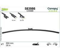 Valeo 583986 Wiper Blade Driver Side Fits Audi BMW Chevrolet Citroën Cupra DS VW