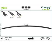 Valeo 583986 Wiper Blade Driver Side Fits Audi BMW Chevrolet Citroën Cupra DS VW