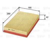 Valeo Air Filter 585042 - Fits VW Caddy 1.4 (2004-2006), Golf, Polo, Bora, SEAT, SKODA