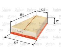 AIR FILTER FOR FORD VOLVO MONDEO IV TURNIER BA7 TBBA KGBA JTBA JTBB TPBA VALEO