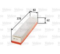 Valeo Air Filter A1183 (585180) - Dacia Renault Nissan Logan Express FS K9K 792/796
