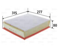 VALEO Air filter 585396 80 277 315 Filter Insert with pre-filter MERCEDES-BENZ: Sprinter 3-T Van, Sprinter 3-T Platform/Chassis