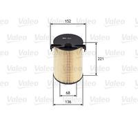Valeo Air Filter 585652 – for VW, Audi, Skoda, Seat Passat 362 CAXA / Variant 365 CBZB – Round