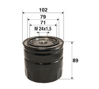 Valeo Oil Filter 586061 - Spin-on - Fits Toyota & Tata (Camry, Corolla, Sierra)