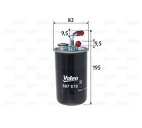 VALEO 587078 Fuel filter for CHRYSLER,DODGE,JEEP