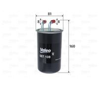 Fuel filter In-Line Filter 587108 VALEO for MITSUBISHI GRANDIS OUTLANDER II