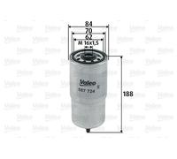 VALEO 587724 Fuel filter