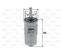 VALEO 587736 Fuel filter for FIAT,KIA