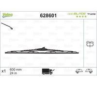 Valeo 628601 OptiBlade Trucks Front Window Windscreen Wiper Blade x1 600mm 24"