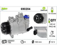 VALEO 690204 Compressor, air conditioning for VW