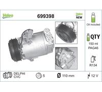 VALEO 699398 Compressor, air conditioning for OPEL,VAUXHALL