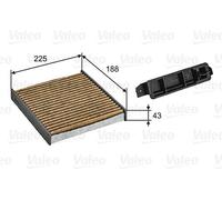 VALEO 701030 Filter interior air PROTECT MAX Polyphenol with actived carbon (anti allergen) Protection against pollen dust bacteria gases bad smells and allergens