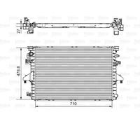 VALEO 701654 Radiator, engine cooling for VW