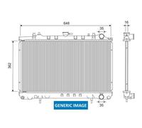 Valeo Radiator, Engine Cooling 701666