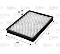 Filter, interior air for CHEVROLET HOLDEN OPEL VALEO 715654