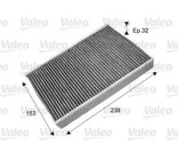 FILTER INTERIOR AIR FOR RENAULT NISSAN FLUENCE L3 K4M 838 K4M 839 M4R 714 VALEO