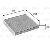 Valeo Cabin Air Filter 715747 Activated Carbon CLIMFILTER PROTECT Fits Ford Transit Mk6