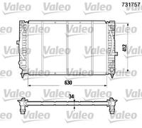 VALEO 731757 Engine radiator
