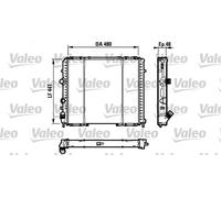 VALEO 732072 Radiator, engine cooling for RENAULT