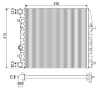 VALEO 733062 Engine radiator