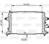 VALEO 734380 Engine radiator