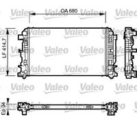 VALEO 735089 Radiator, engine cooling for MERCEDES-BENZ
