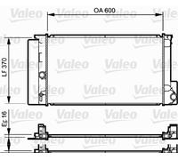 VALEO 735250 Engine radiator