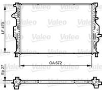 VALEO 735374 Radiator, engine cooling for FORD,FORD AUSTRALIA,LAND ROVER,VOLVO