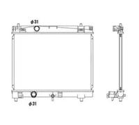VALEO 735445 Engine radiator