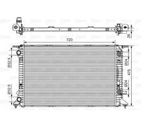 VALEO 735472 Radiator, engine cooling for AUDI,PORSCHE