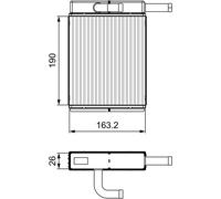 VALEO 811558 Heat Exchanger, interior heating