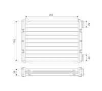 VALEO 811636 Heat Exchanger Heat Exchanger Aluminium 1.04 kg