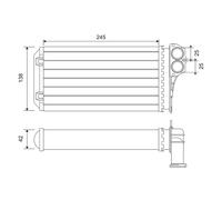 VALEO 812221 Heater matrix
