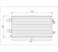 VALEO 814003 Air conditioning condenser