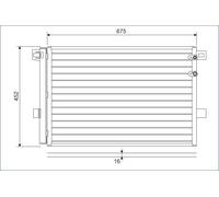 VALEO 814054 Condenser, air conditioning for VW
