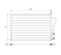 Condenser, air conditioning for FORD FORD AUSTRALIA:IKON V,FUSION,FIESTA V
