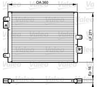 VALEO 814167 Air conditioning condenser