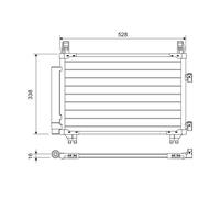 VALEO 814223 Condenser, air conditioning for TOYOTA