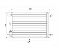 VALEO 814301 Air conditioning condenser
