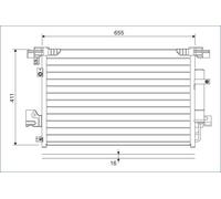 VALEO 814315 Air conditioning condenser