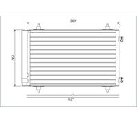 VALEO 814366 Air conditioning condenser