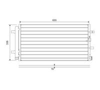 VALEO 814370 Air conditioning condenser